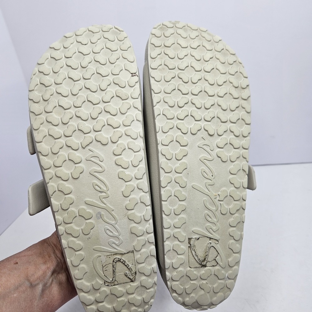 Sketchers ArchFit Slide On Shoes Ivory Size 9 - Picture 13 of 14
